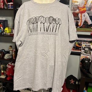 U.S. Men’s Clay Court Championship tee shirt size XL color Gray